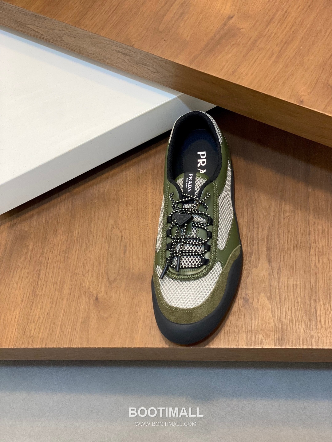 Prada Speedrock Calfskin Mesh Low Sneakers with Elastic Lace Lock Detail 프라다 스피드락 카프스킨 메쉬 로우 스니커즈 엘라스틱 레이스락 디테일 4.5cm 6