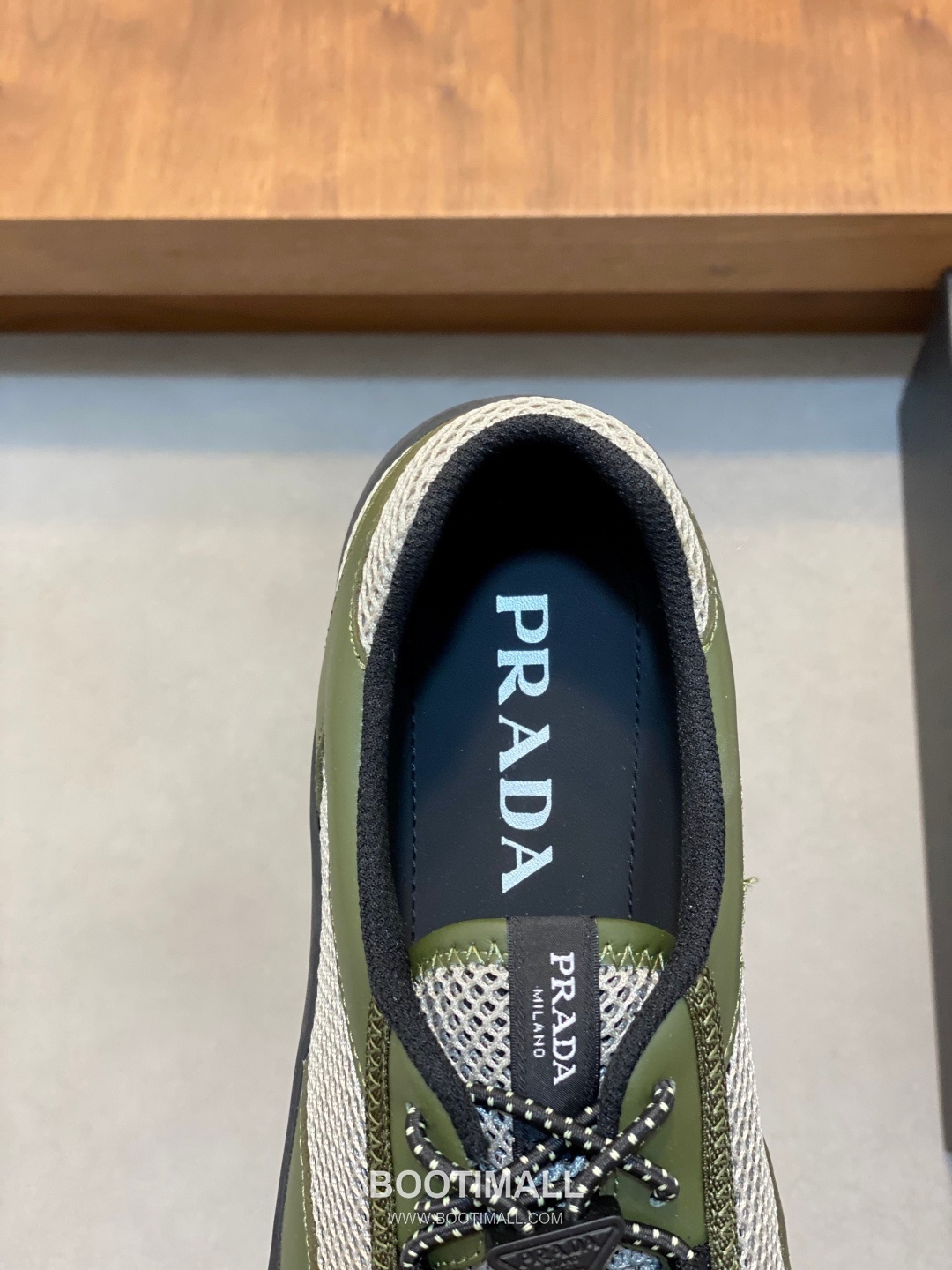 Prada Speedrock Calfskin Mesh Low Sneakers with Elastic Lace Lock Detail 프라다 스피드락 카프스킨 메쉬 로우 스니커즈 엘라스틱 레이스락 디테일 4.5cm 7