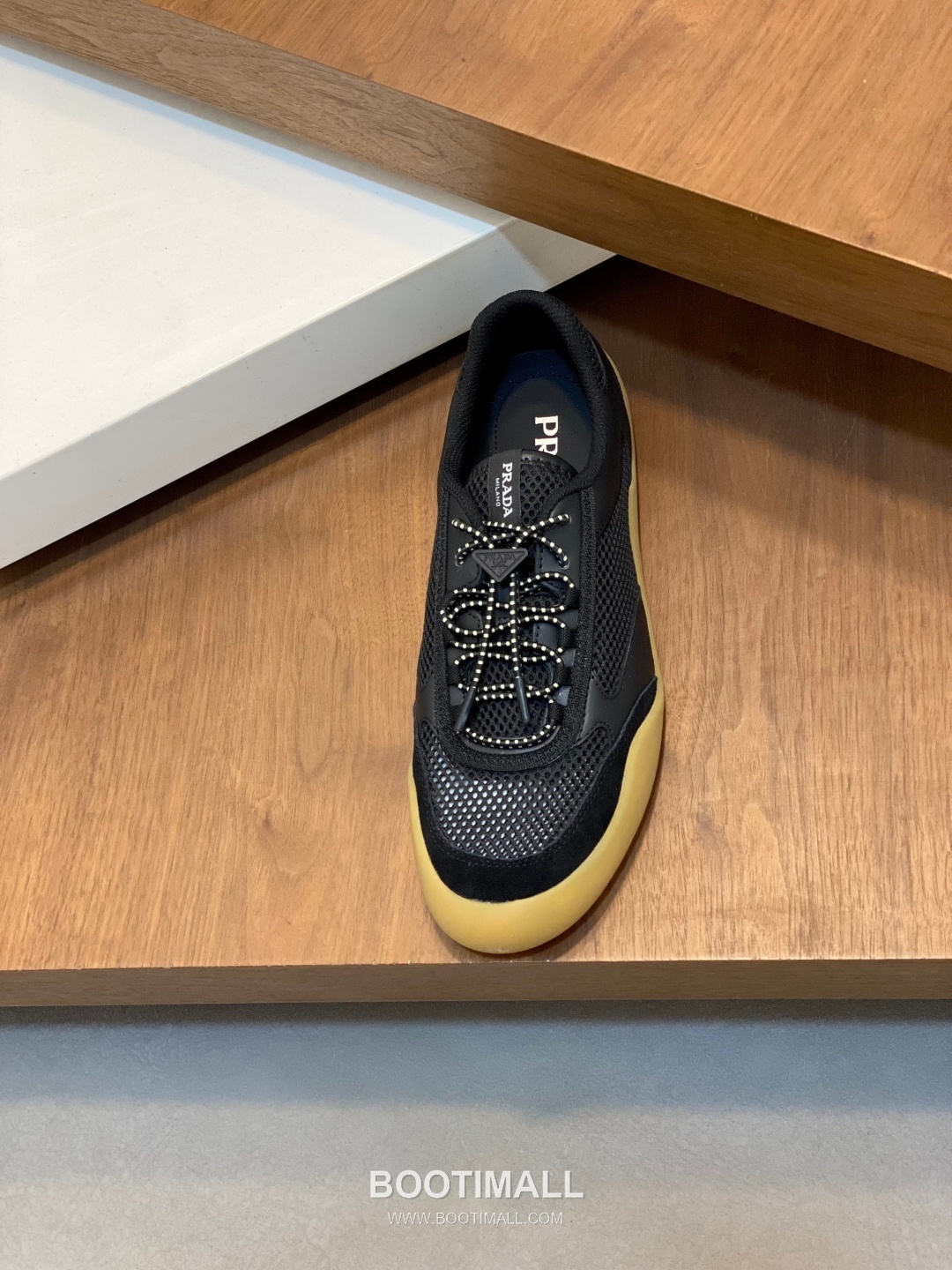 Prada Speedrock Calfskin Mesh Low Sneakers with Elastic Lace Lock Detail 프라다 스피드락 카프스킨 메쉬 로우 스니커즈 엘라스틱 레이스락 디테일 4.5cm 6