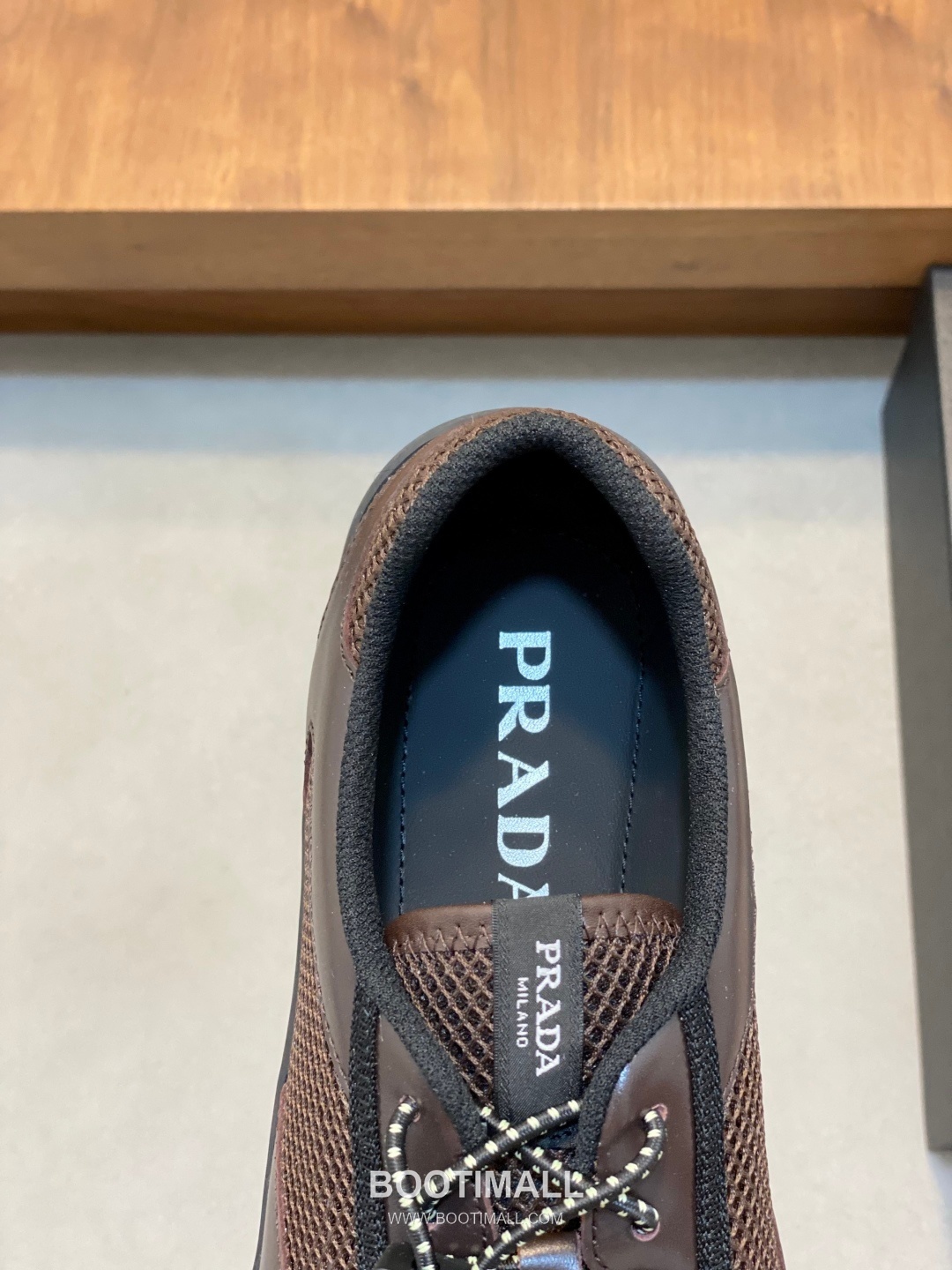 Prada Speedrock Calfskin Mesh Low Sneakers with Elastic Lace Lock Detail 프라다 스피드락 카프스킨 메쉬 로우 스니커즈 엘라스틱 레이스락 디테일 4.5cm 7