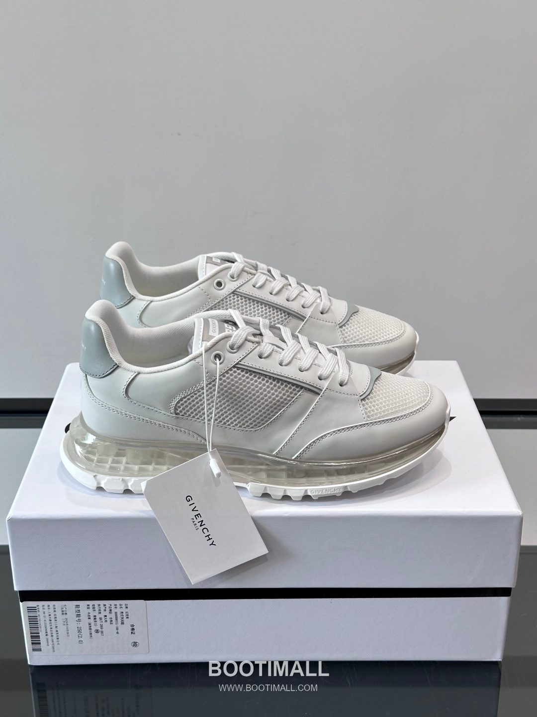 Givenchy Calfskin Mesh Low Sneakers with Air Cushion Sole Detail 지방시 카프스킨 메쉬 로우 스니커즈 에어쿠션 솔 디테일 4.5cm 1