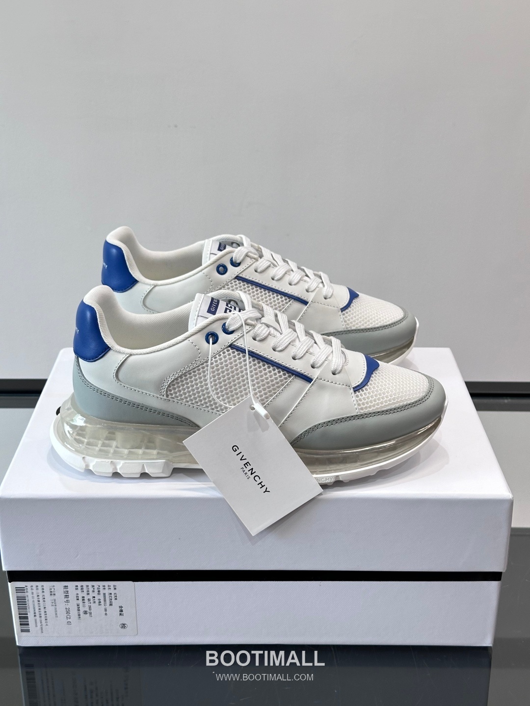 Givenchy Calfskin Mesh Low Sneakers with Air Cushion Sole Detail 지방시 카프스킨 메쉬 로우 스니커즈 에어쿠션 솔 디테일 4.5cm 1