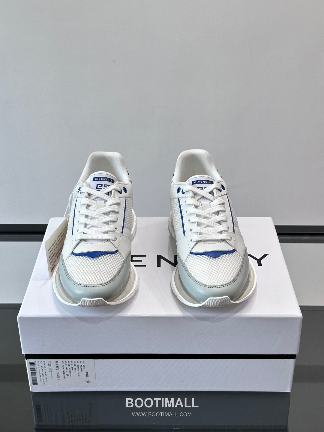 Givenchy Calfskin Mesh Low Sneakers with Air Cushion Sole Detail 지방시 카프스킨 메쉬 로우 스니커즈 에어쿠션 솔 디테일 4.5cm 2