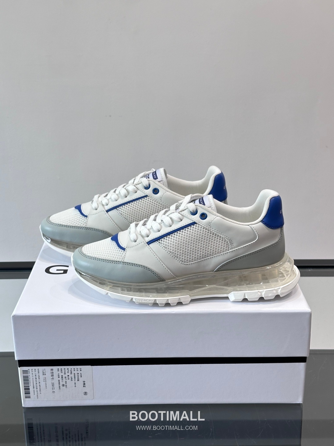 Givenchy Calfskin Mesh Low Sneakers with Air Cushion Sole Detail 지방시 카프스킨 메쉬 로우 스니커즈 에어쿠션 솔 디테일 4.5cm 3