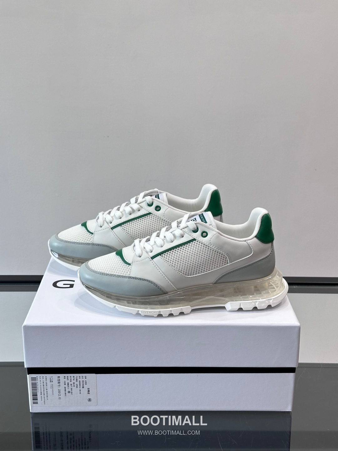 Givenchy Calfskin Mesh Low Sneakers with Air Cushion Sole Detail 지방시 카프스킨 메쉬 로우 스니커즈 에어쿠션 솔 디테일 4.5cm 3