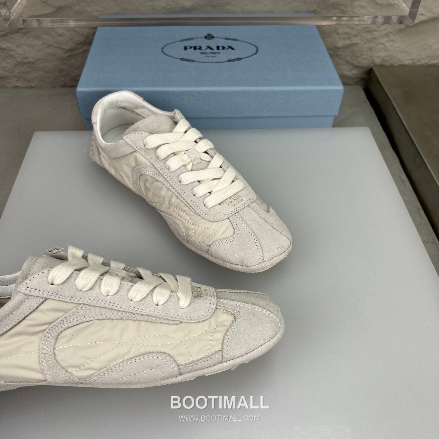 Prada Suede Silk Low German Trainer Sneakers with Rubber Sole Detail 프라다 스웨이드 실크 로우 독일군 트레이너 스니커즈 러버솔 디테일 3.0cm 6