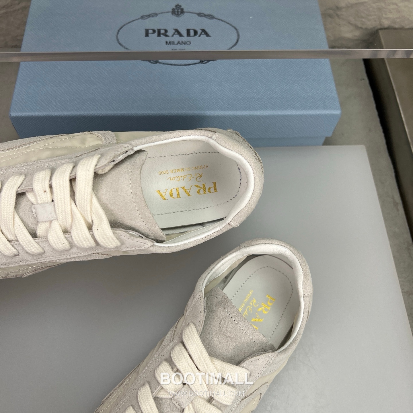 Prada Suede Silk Low German Trainer Sneakers with Rubber Sole Detail 프라다 스웨이드 실크 로우 독일군 트레이너 스니커즈 러버솔 디테일 3.0cm 7