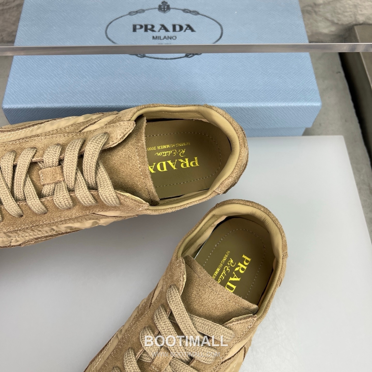 Prada Suede Silk Low German Trainer Sneakers with Rubber Sole Detail 프라다 스웨이드 실크 로우 독일군 트레이너 스니커즈 러버솔 디테일 3.0cm 7
