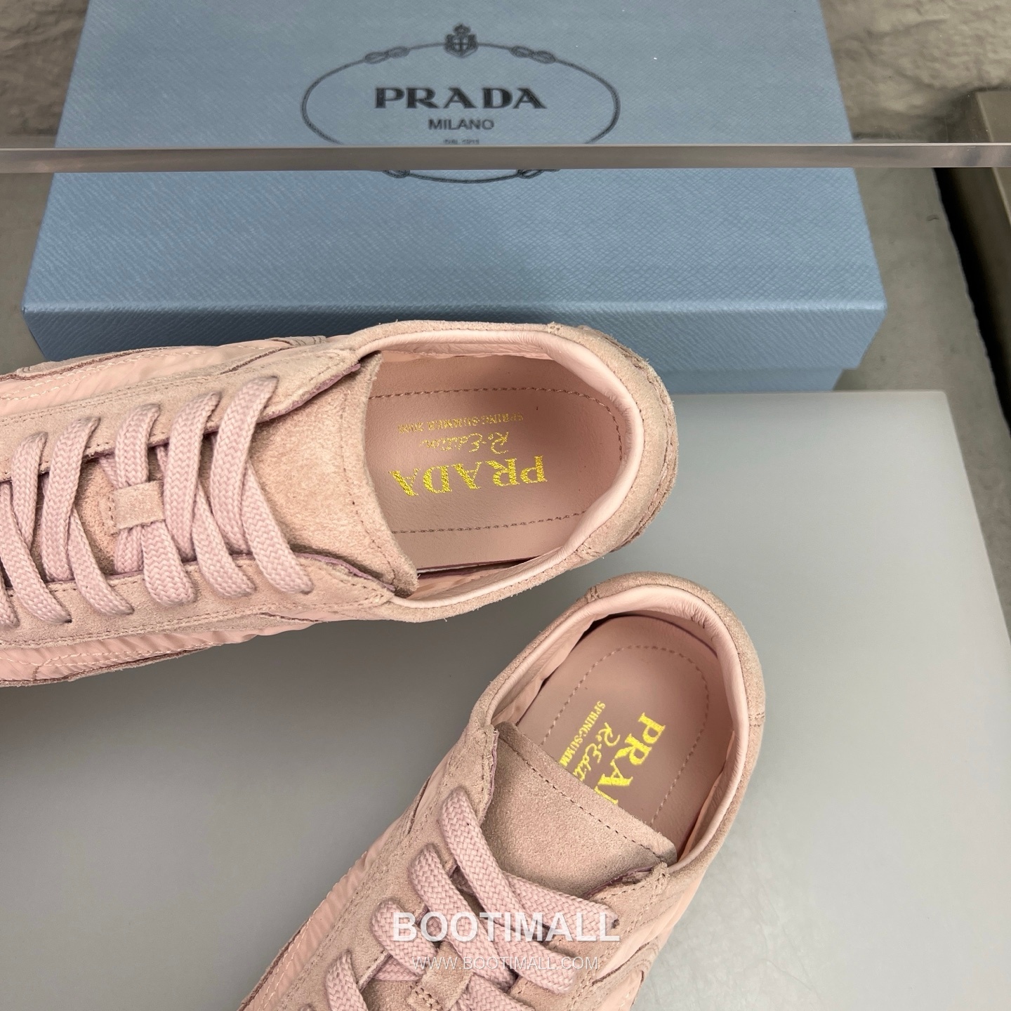 Prada Suede Silk Low German Trainer Sneakers with Rubber Sole Detail 프라다 스웨이드 실크 로우 독일군 트레이너 스니커즈 러버솔 디테일 3.0cm 7