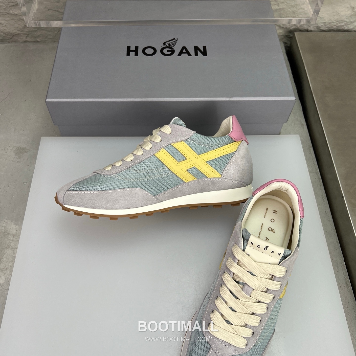 Hogan Calfskin Suede Low Sneakers with Lace-Up Platform Detail 호간 카프스킨 스웨이드 로우 스니커즈 레이스업 플랫폼 디테일 5.6cm 5