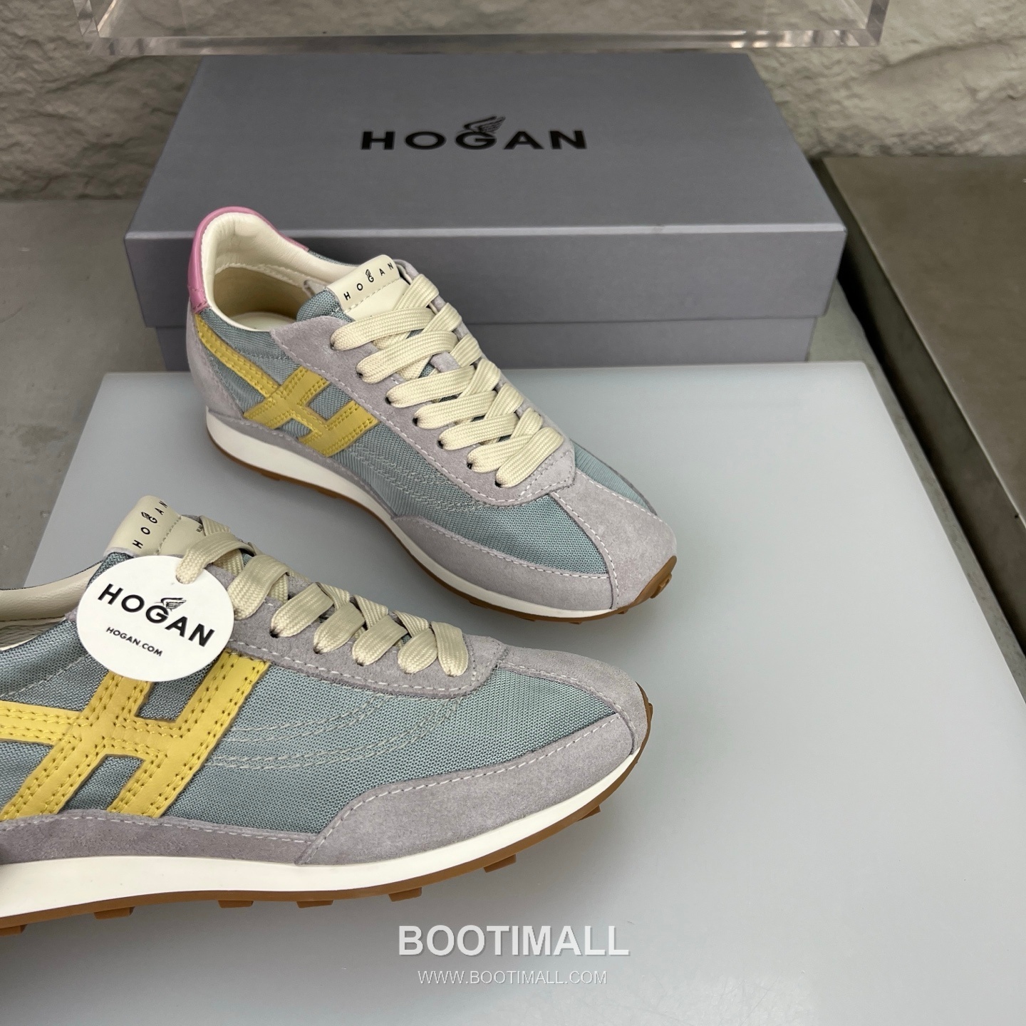 Hogan Calfskin Suede Low Sneakers with Lace-Up Platform Detail 호간 카프스킨 스웨이드 로우 스니커즈 레이스업 플랫폼 디테일 5.6cm 6