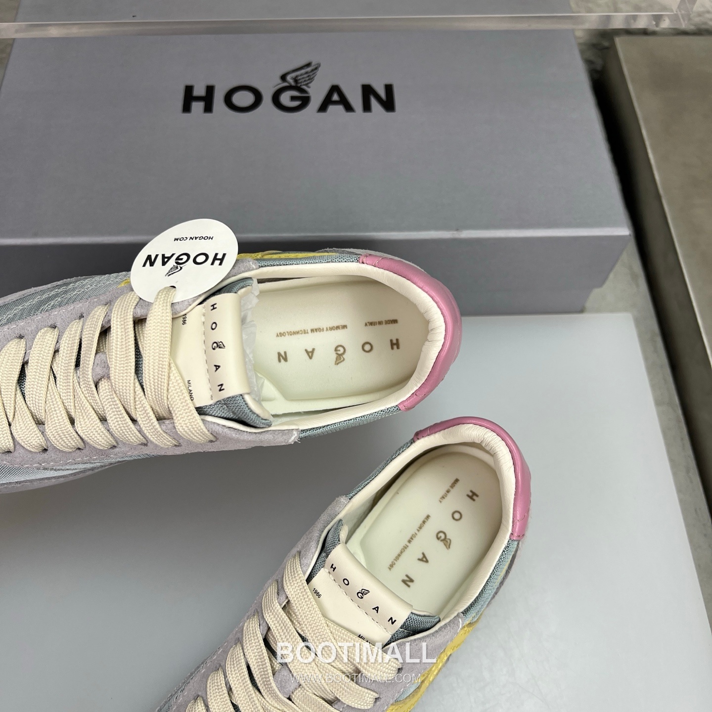 Hogan Calfskin Suede Low Sneakers with Lace-Up Platform Detail 호간 카프스킨 스웨이드 로우 스니커즈 레이스업 플랫폼 디테일 5.6cm 7
