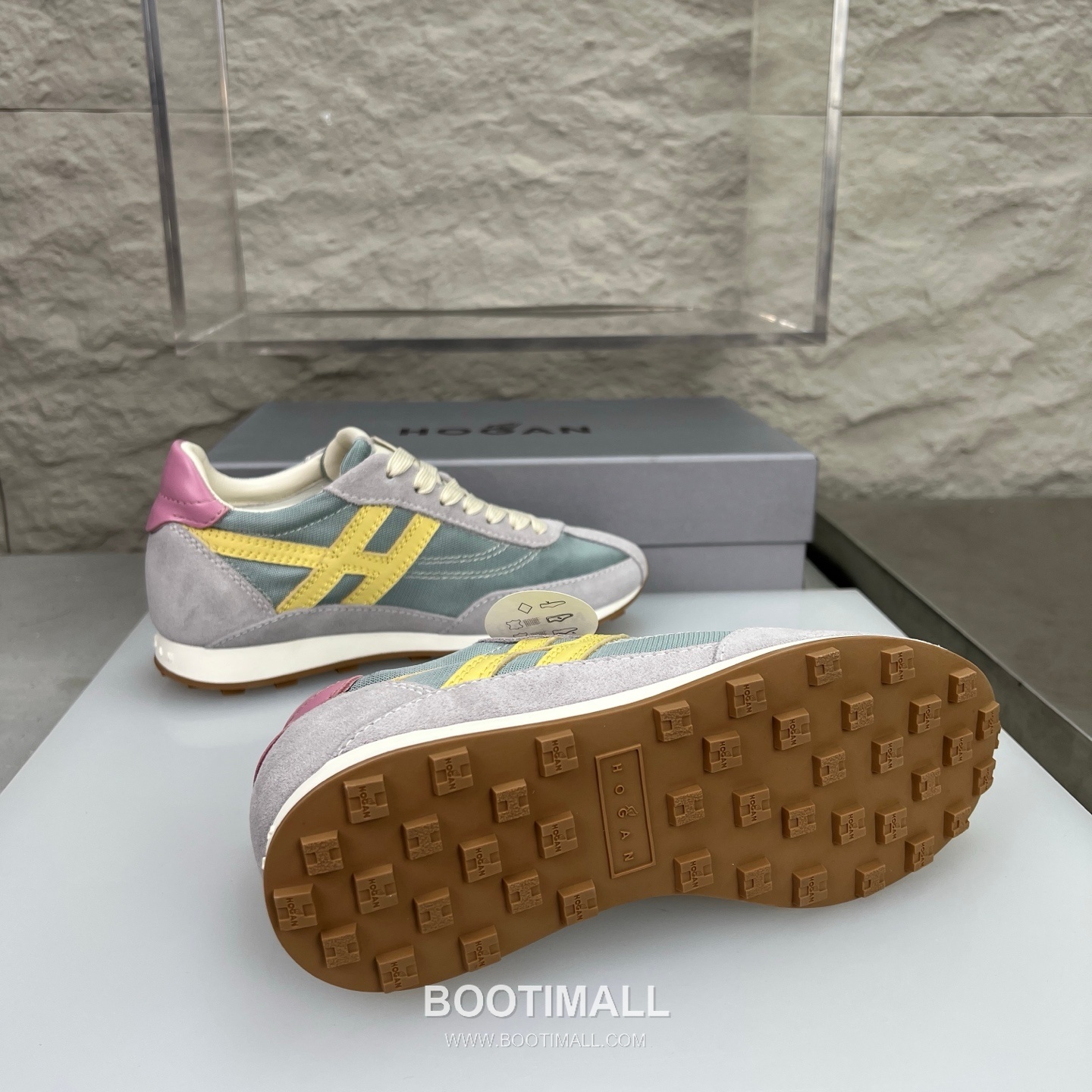 Hogan Calfskin Suede Low Sneakers with Lace-Up Platform Detail 호간 카프스킨 스웨이드 로우 스니커즈 레이스업 플랫폼 디테일 5.6cm 9