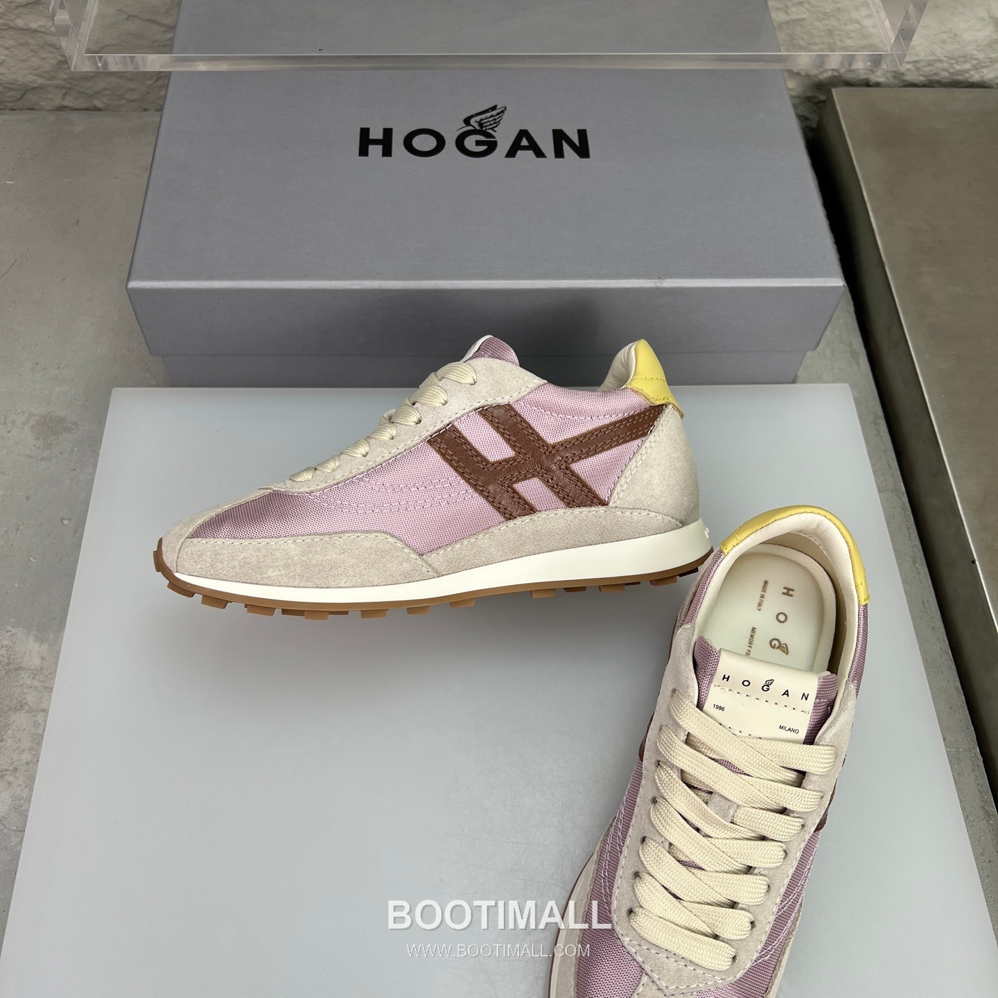 Hogan Calfskin Suede Low Sneakers with Lace-Up Platform Detail 호간 카프스킨 스웨이드 로우 스니커즈 레이스업 플랫폼 디테일 5.6cm 5