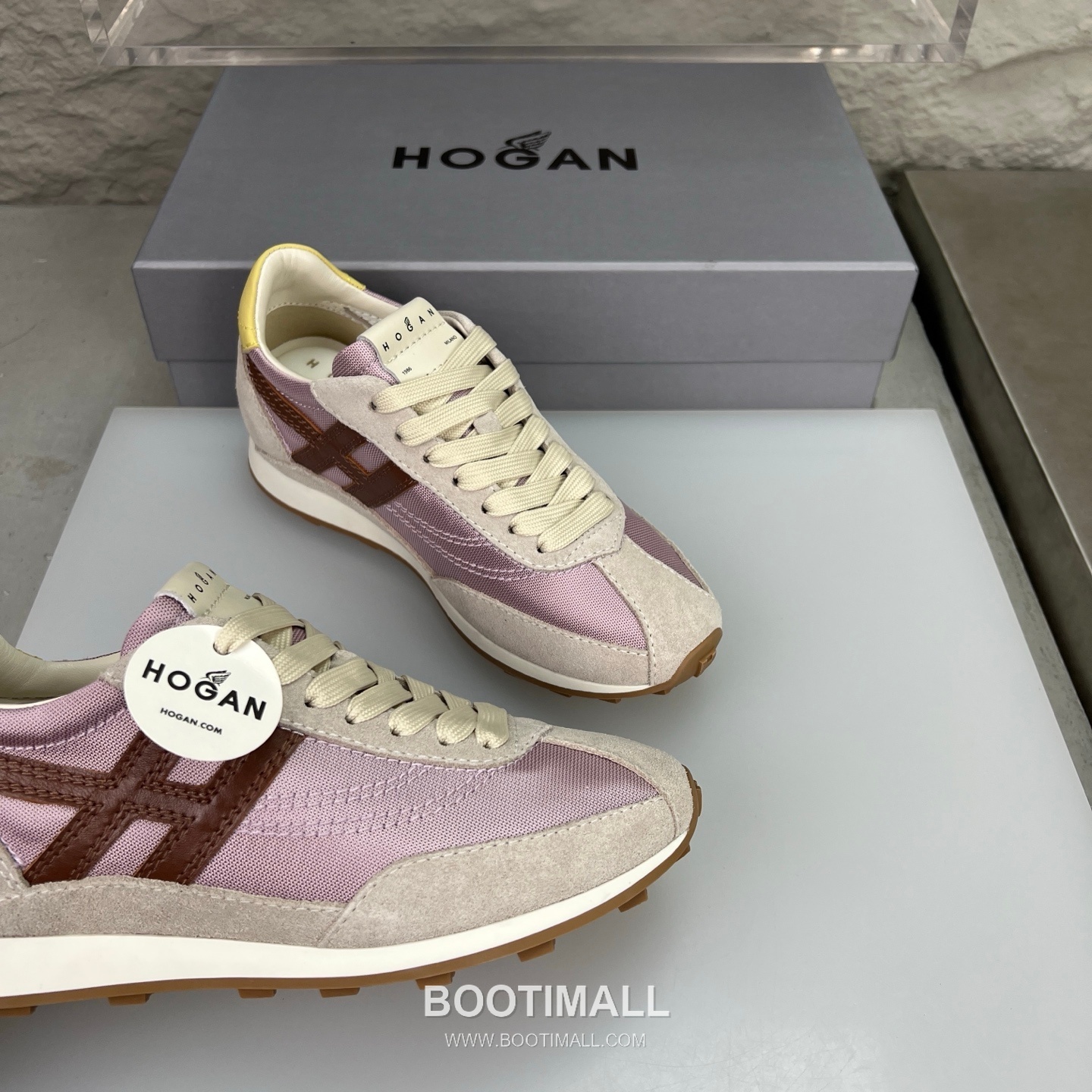 Hogan Calfskin Suede Low Sneakers with Lace-Up Platform Detail 호간 카프스킨 스웨이드 로우 스니커즈 레이스업 플랫폼 디테일 5.6cm 6