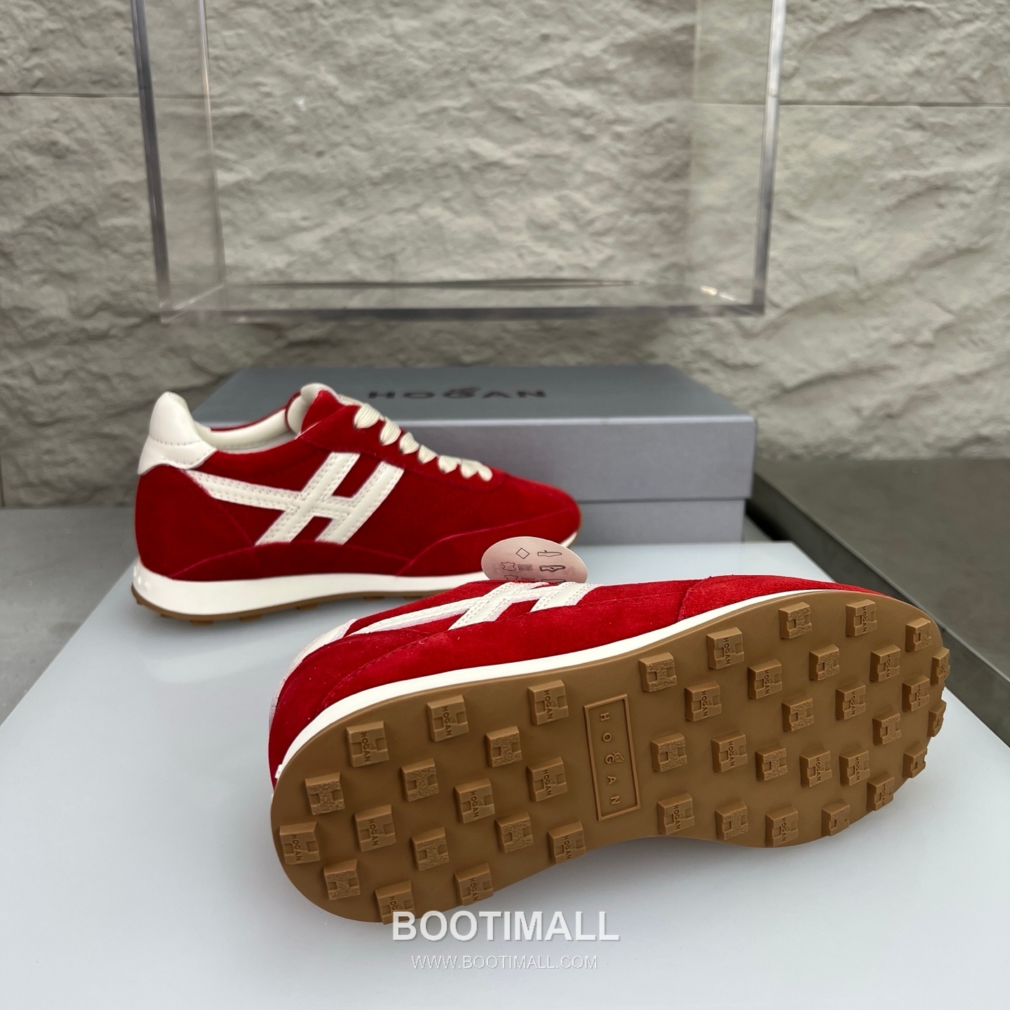 Hogan Calfskin Suede Low Sneakers with Lace-Up Platform Detail 호간 카프스킨 스웨이드 로우 스니커즈 레이스업 플랫폼 디테일 5.6cm 9