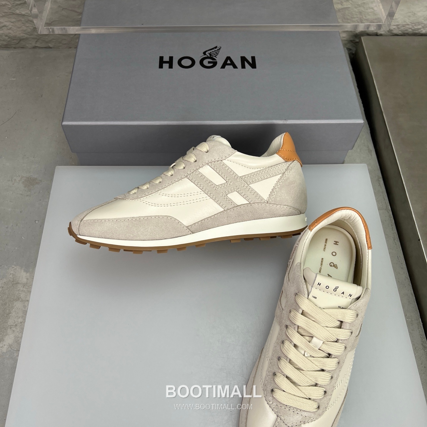 Hogan Calfskin Suede Low Sneakers with Lace-Up Platform Detail 호간 카프스킨 스웨이드 로우 스니커즈 레이스업 플랫폼 디테일 5.6cm 5