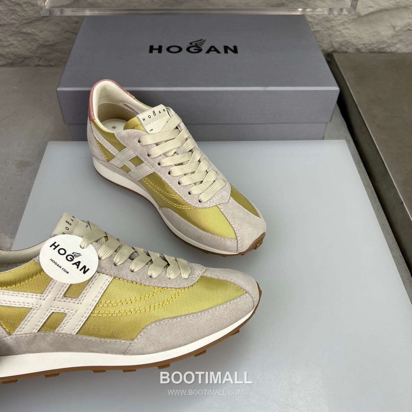 Hogan Calfskin Suede Low Sneakers with Lace-Up Platform Detail 호간 카프스킨 스웨이드 로우 스니커즈 레이스업 플랫폼 디테일 5.6cm 6