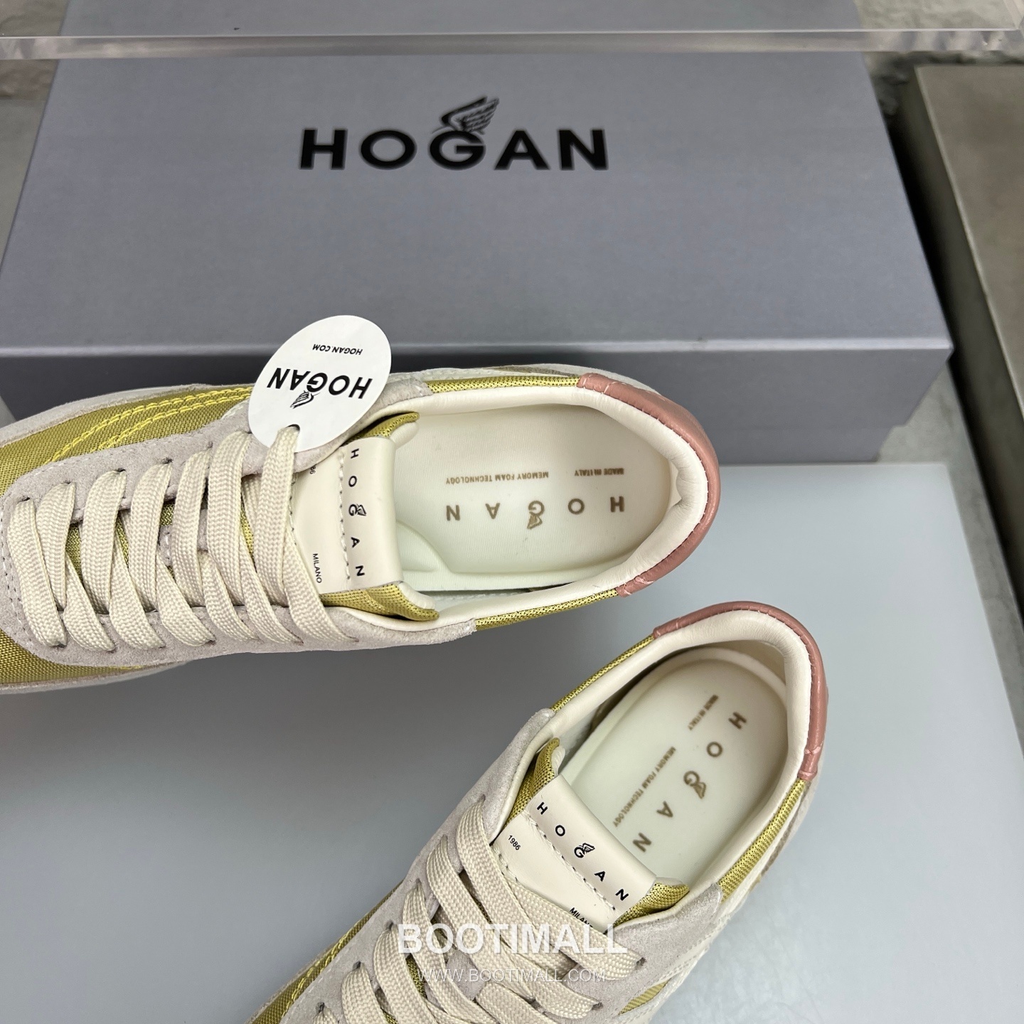 Hogan Calfskin Suede Low Sneakers with Lace-Up Platform Detail 호간 카프스킨 스웨이드 로우 스니커즈 레이스업 플랫폼 디테일 5.6cm 7