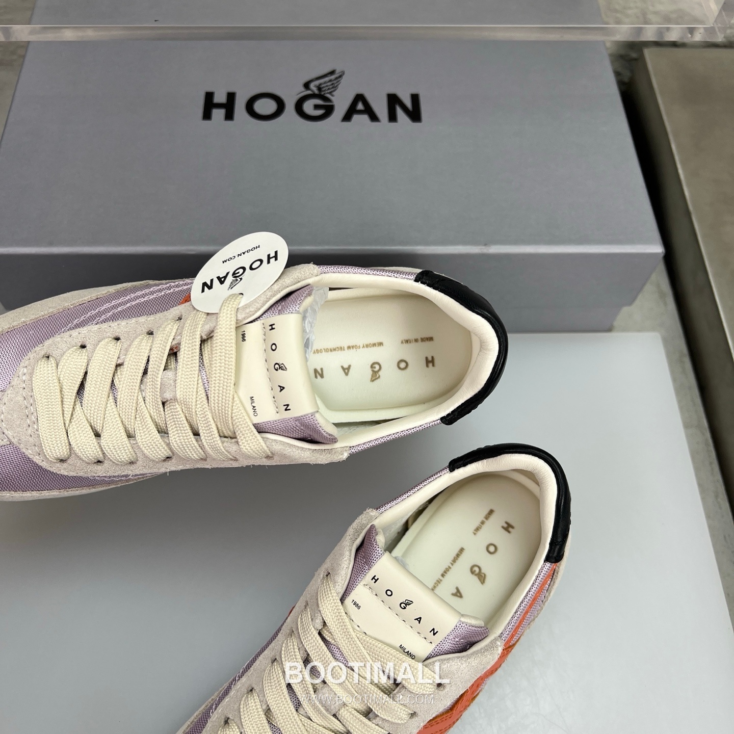Hogan Calfskin Suede Low Sneakers with Lace-Up Platform Detail 호간 카프스킨 스웨이드 로우 스니커즈 레이스업 플랫폼 디테일 5.6cm 7