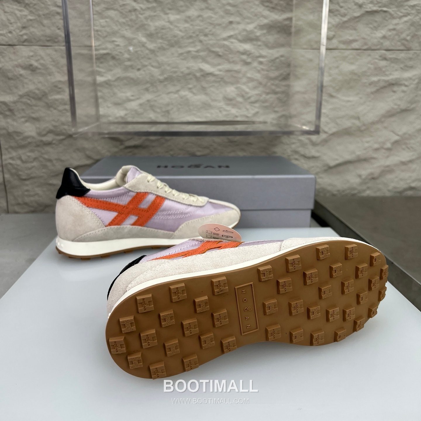 Hogan Calfskin Suede Low Sneakers with Lace-Up Platform Detail 호간 카프스킨 스웨이드 로우 스니커즈 레이스업 플랫폼 디테일 5.6cm 9