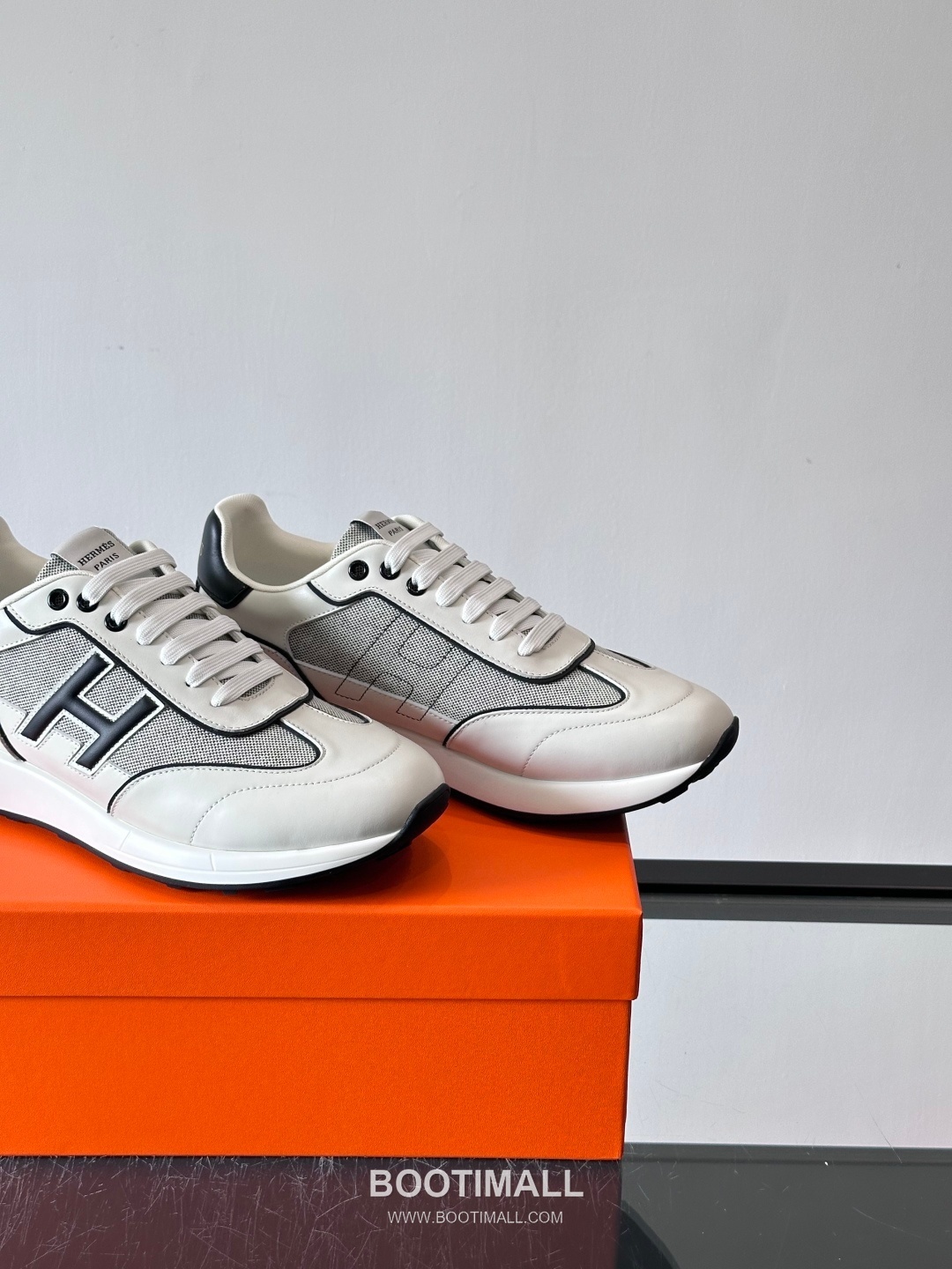 Hermes Calfskin Mesh Low Sneakers with H Logo Detail 에르메스 카프스킨 메쉬 로우 스니커즈 H 로고 디테일 4.5cm 7