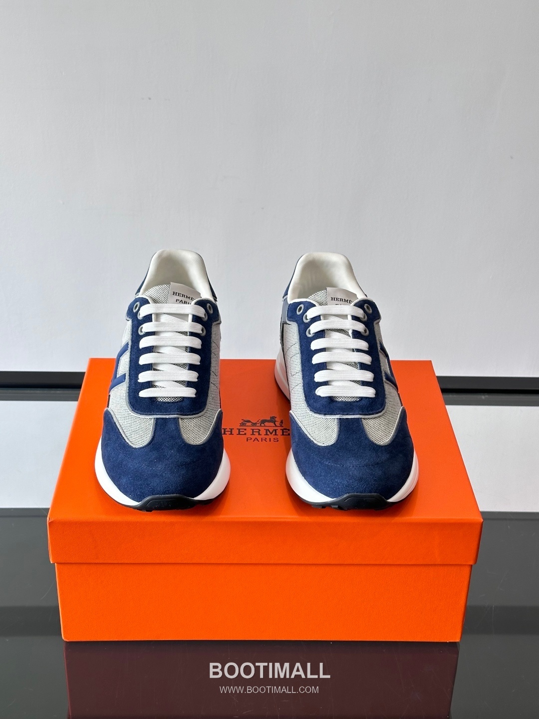 Hermes Calfskin Mesh Low Sneakers with H Logo Detail 에르메스 카프스킨 메쉬 로우 스니커즈 H 로고 디테일 4.5cm 2