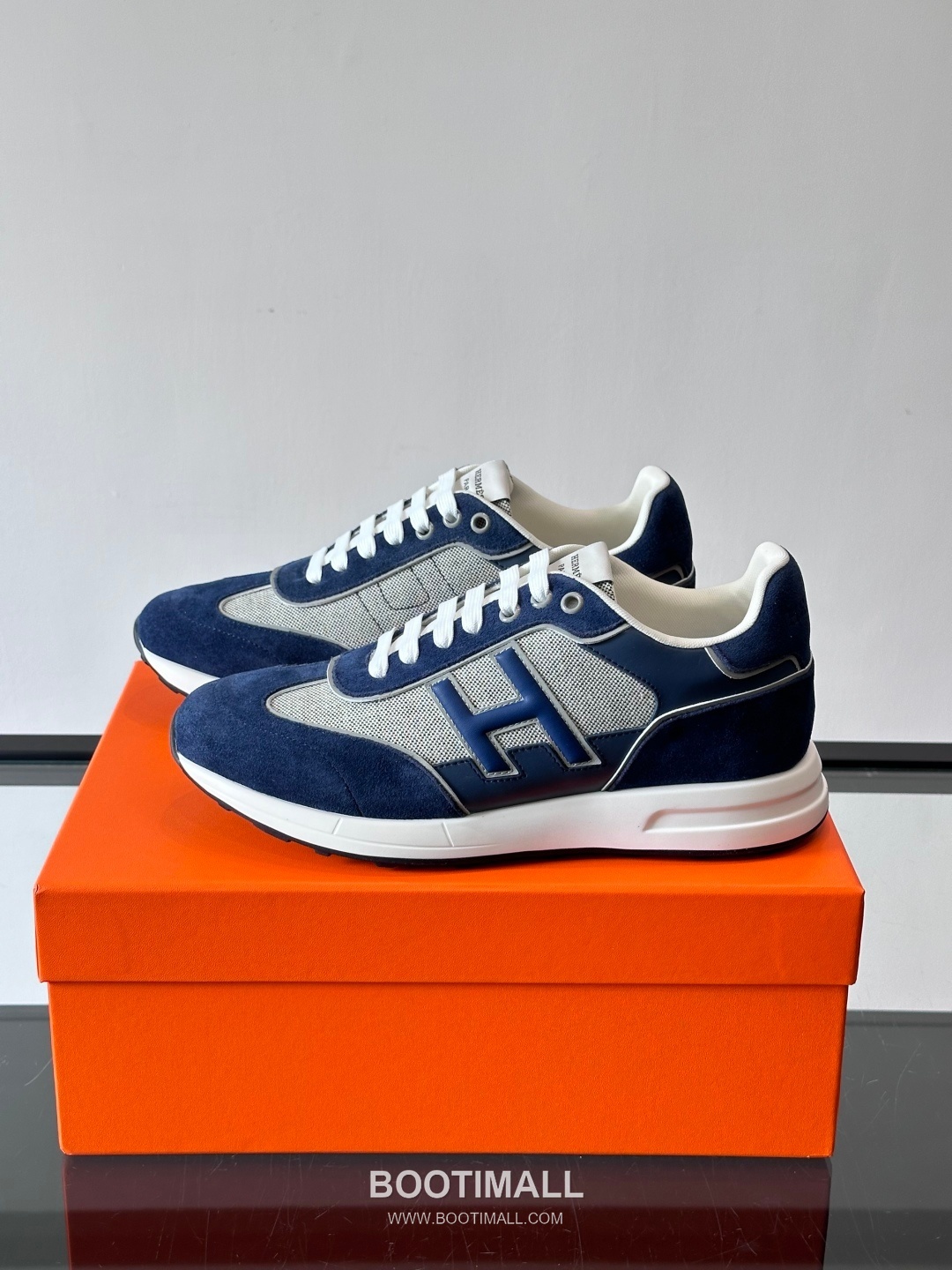 Hermes Calfskin Mesh Low Sneakers with H Logo Detail 에르메스 카프스킨 메쉬 로우 스니커즈 H 로고 디테일 4.5cm 3