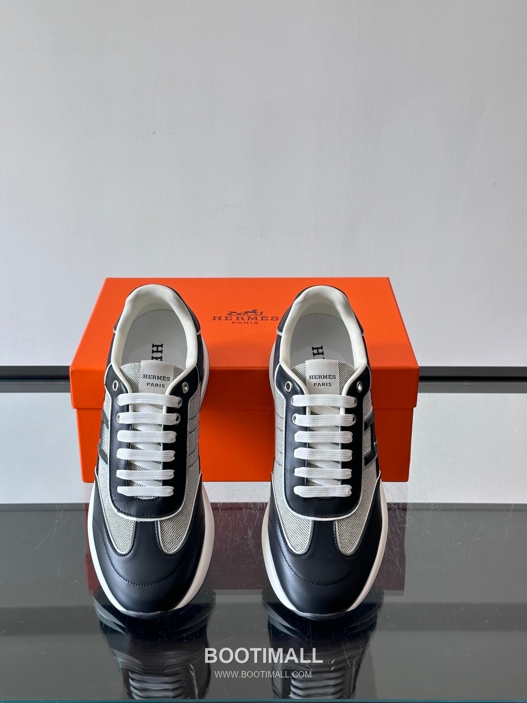 Hermes Calfskin Mesh Low Sneakers with H Logo Detail 에르메스 카프스킨 메쉬 로우 스니커즈 H 로고 디테일 4.5cm 6