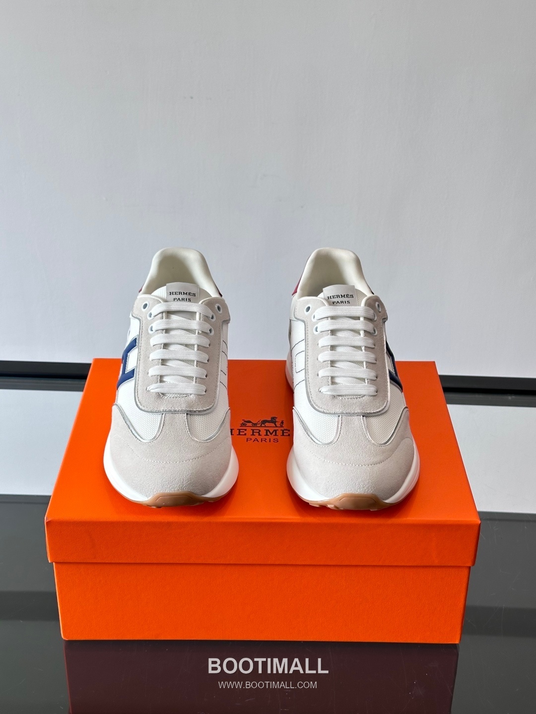Hermes Calfskin Mesh Low Sneakers with H Logo Detail 에르메스 카프스킨 메쉬 로우 스니커즈 H 로고 디테일 4.5cm 2