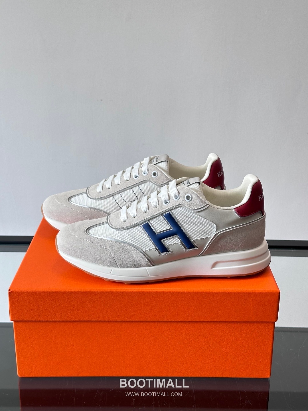 Hermes Calfskin Mesh Low Sneakers with H Logo Detail 에르메스 카프스킨 메쉬 로우 스니커즈 H 로고 디테일 4.5cm 3