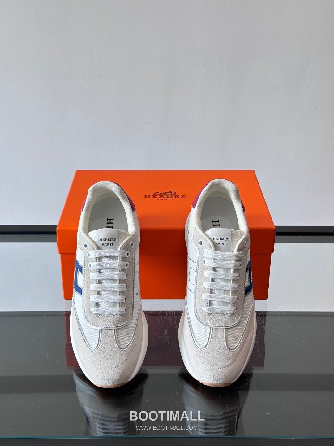 Hermes Calfskin Mesh Low Sneakers with H Logo Detail 에르메스 카프스킨 메쉬 로우 스니커즈 H 로고 디테일 4.5cm 6
