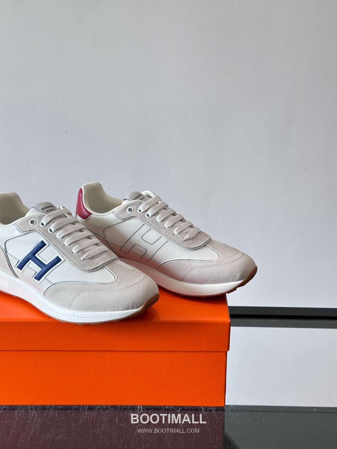 Hermes Calfskin Mesh Low Sneakers with H Logo Detail 에르메스 카프스킨 메쉬 로우 스니커즈 H 로고 디테일 4.5cm 7
