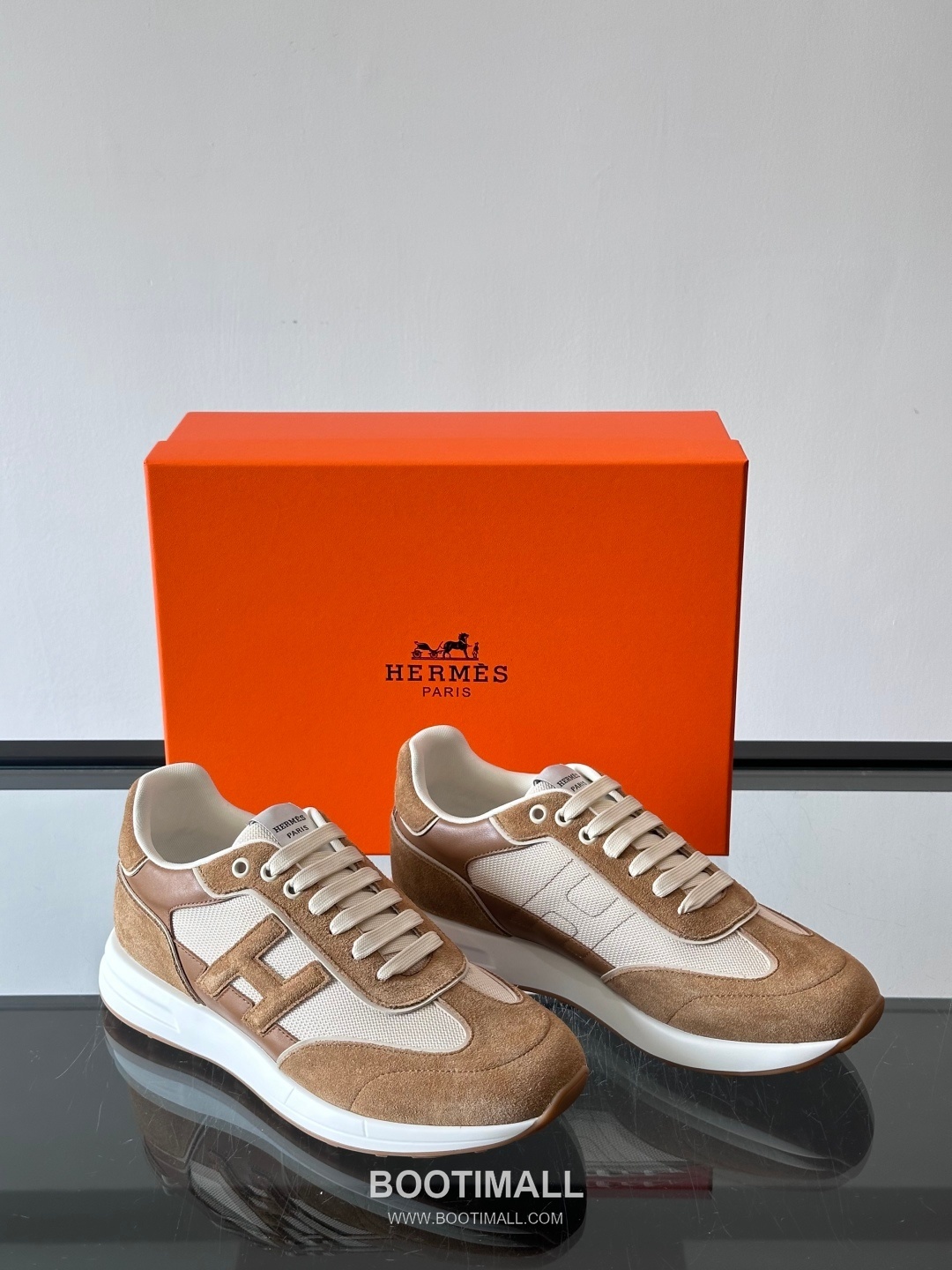 Hermes Calfskin Mesh Low Sneakers with H Logo Detail 에르메스 카프스킨 메쉬 로우 스니커즈 H 로고 디테일 4.5cm 5