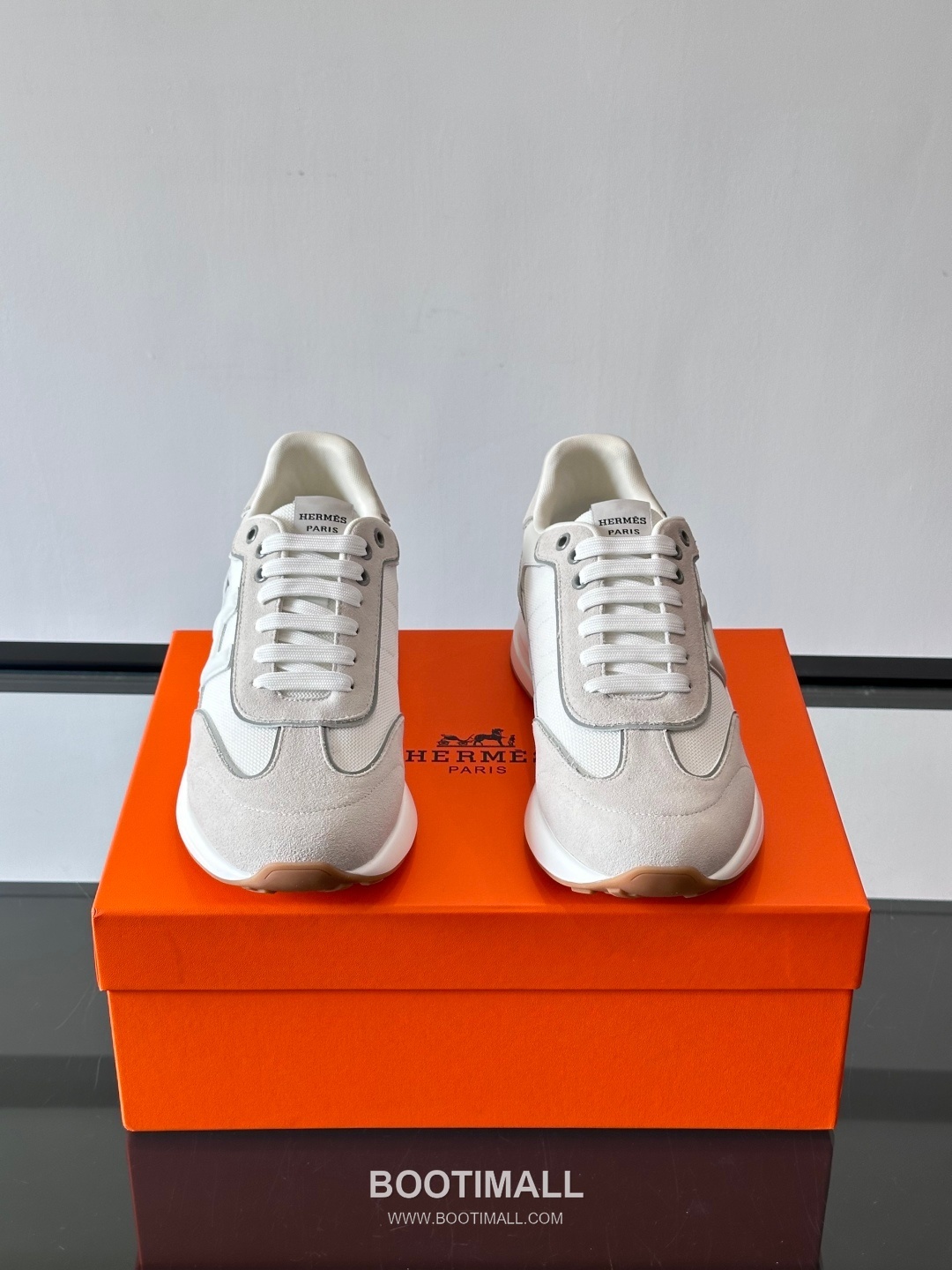 Hermes Calfskin Mesh Low Sneakers with H Logo Detail 에르메스 카프스킨 메쉬 로우 스니커즈 H 로고 디테일 4.5cm 2