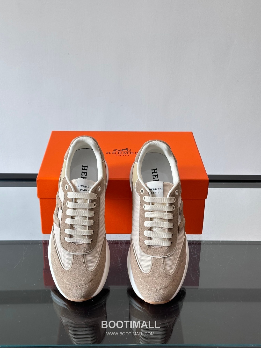 Hermes Calfskin Mesh Low Sneakers with H Logo Detail 에르메스 카프스킨 메쉬 로우 스니커즈 H 로고 디테일 4.5cm 6