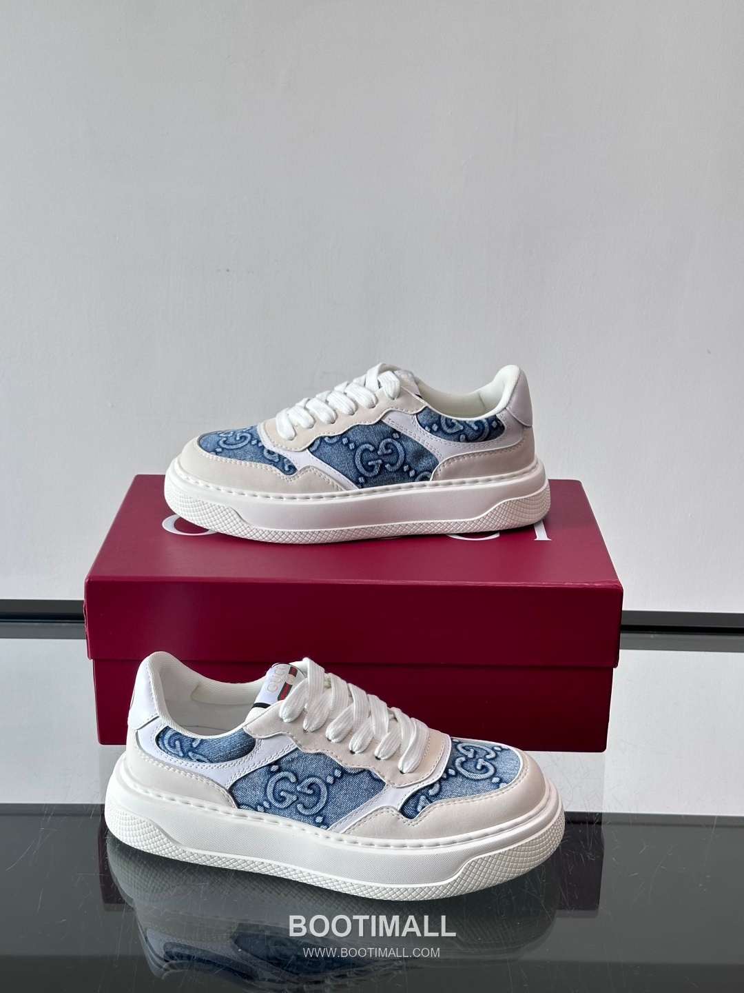 Gucci Screener Calfskin Low Sneakers with Web Stripe Double G Detail 구찌 스크리너 카프스킨 로우 스니커즈 웹 스트라이프 더블 G 디테일 3.5cm 4