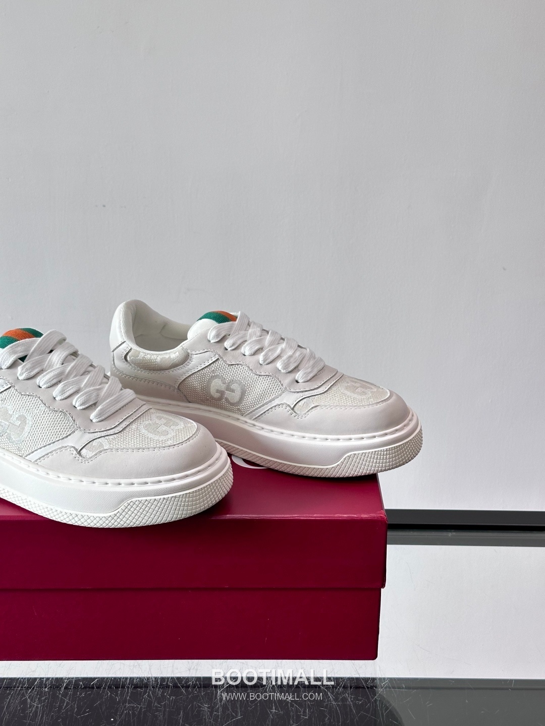 Gucci Screener Calfskin Low Sneakers with Web Stripe Double G Detail 구찌 스크리너 카프스킨 로우 스니커즈 웹 스트라이프 더블 G 디테일 3.5cm 7