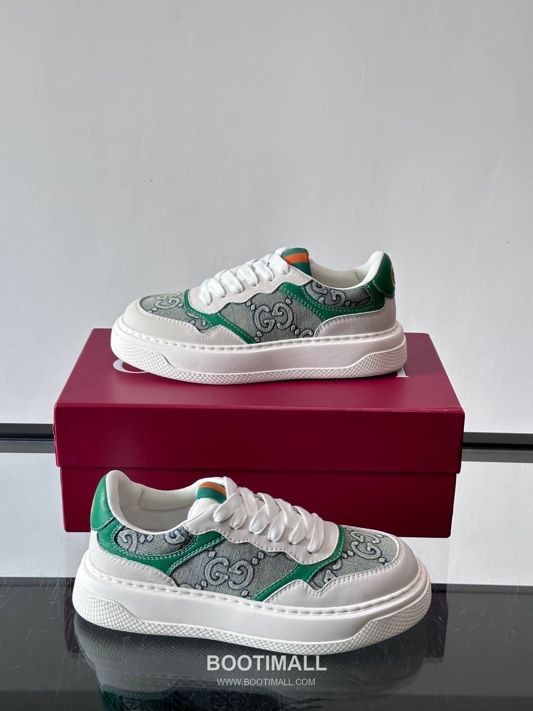 Gucci Screener Calfskin Low Sneakers with Web Stripe Double G Detail 구찌 스크리너 카프스킨 로우 스니커즈 웹 스트라이프 더블 G 디테일 3.5cm 4