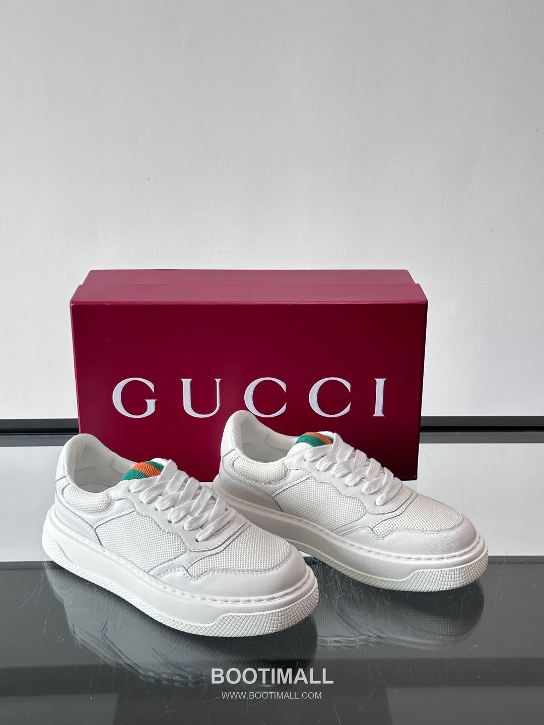 Gucci Screener Calfskin Low Sneakers with Web Stripe Double G Detail 구찌 스크리너 카프스킨 로우 스니커즈 웹 스트라이프 더블 G 디테일 3.5cm 5