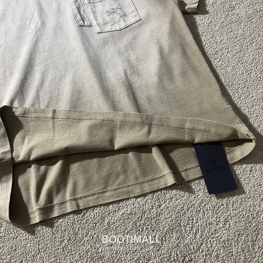 Arc’teryx SS24 Cotton Double Yarn Vintage Wash Pocket Logo Short Sleeve T-Shirt 아크테릭스 SS24 코튼 더블얀 빈티지 워싱 포켓 로고 반팔 티셔츠 8