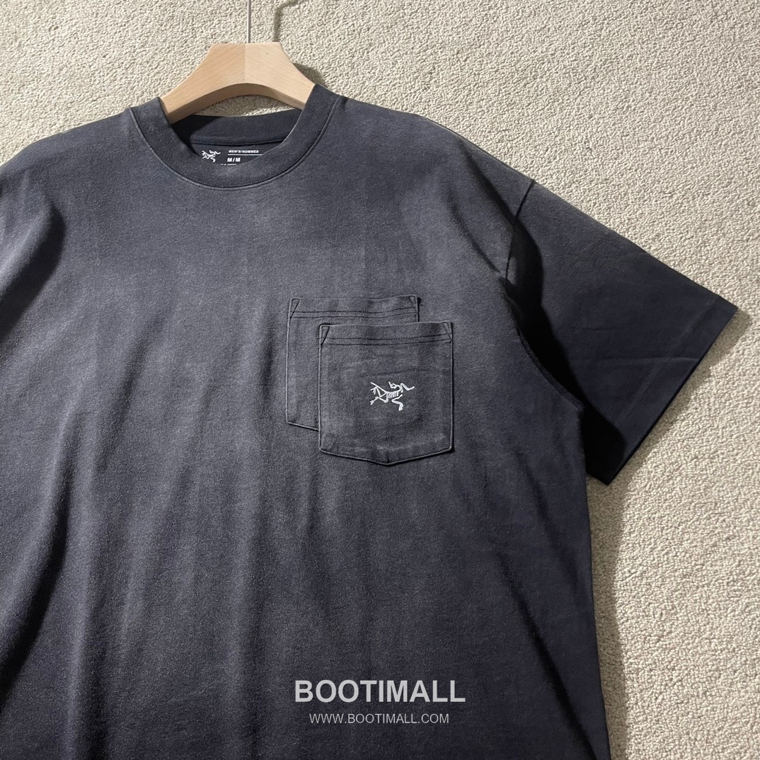 Arc’teryx SS24 Cotton Double Yarn Vintage Wash Pocket Logo Short Sleeve T-Shirt 아크테릭스 SS24 코튼 더블얀 빈티지 워싱 포켓 로고 반팔 티셔츠 2