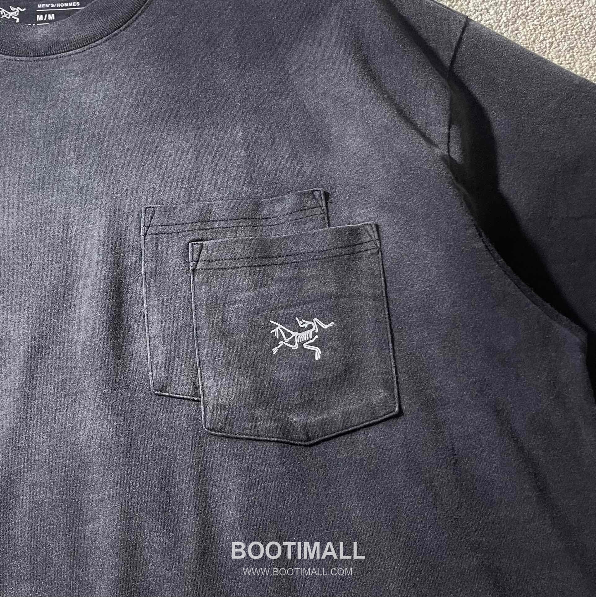 Arc’teryx SS24 Cotton Double Yarn Vintage Wash Pocket Logo Short Sleeve T-Shirt 아크테릭스 SS24 코튼 더블얀 빈티지 워싱 포켓 로고 반팔 티셔츠 5