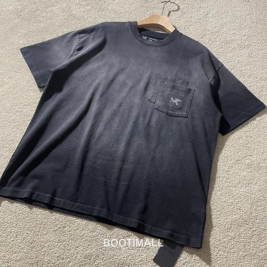 Arc’teryx SS24 Cotton Double Yarn Vintage Wash Pocket Logo Short Sleeve T-Shirt 아크테릭스 SS24 코튼 더블얀 빈티지 워싱 포켓 로고 반팔 티셔츠 6
