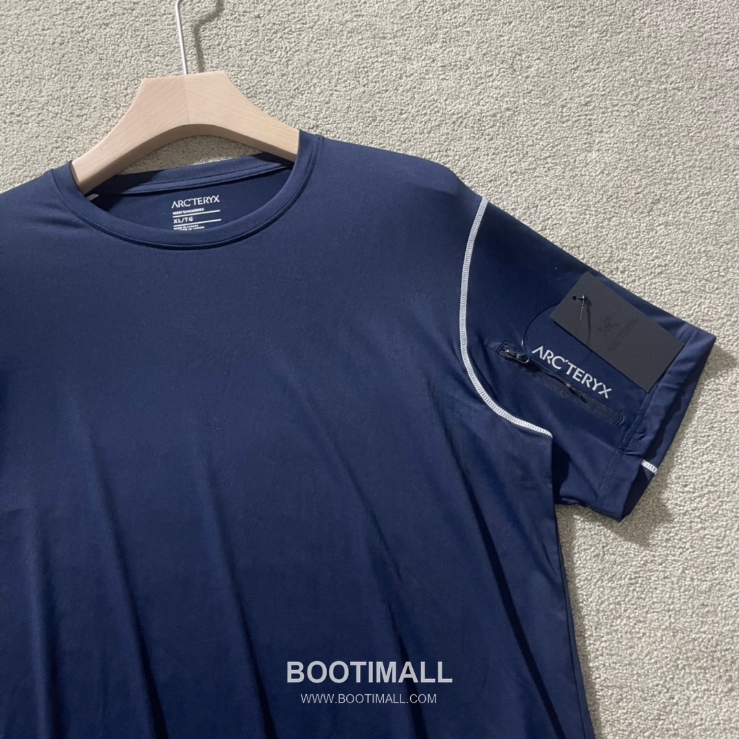 Arc’teryx SS24 Polyester Blend Colorblock Zip Pocket Quick-Dry Short Sleeve T-Shirt 아크테릭스 SS24 폴리에스터 혼방 컬러블록 지퍼포켓 퀵드라이 반팔 티셔츠 2