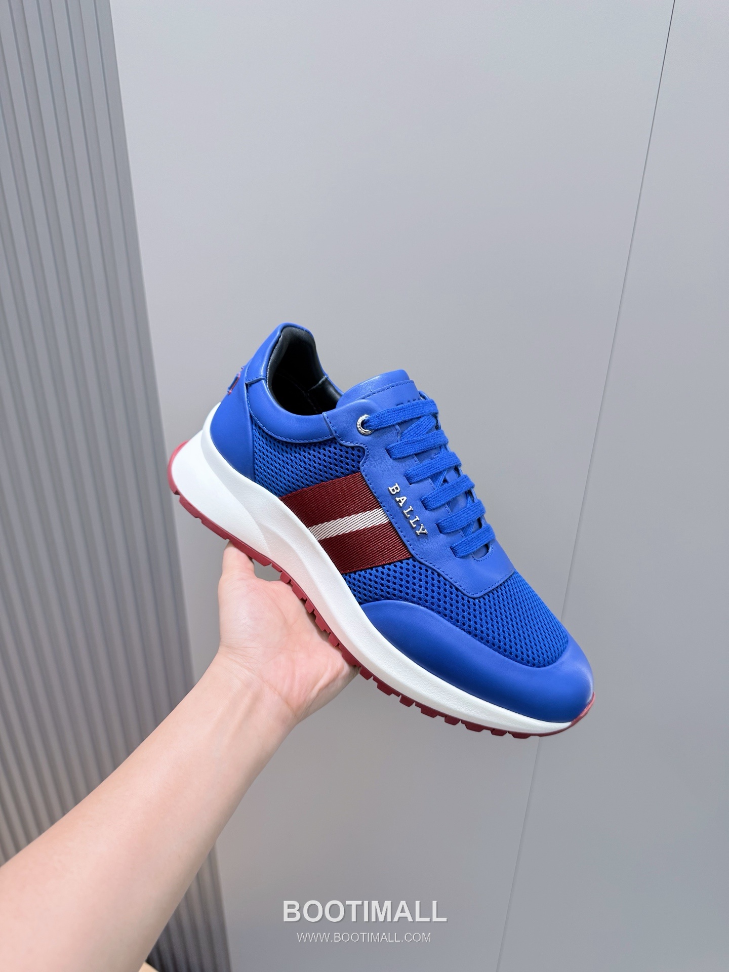 Bally Outline Calfskin Leather Low Sneakers with Stripe Logo Detail 발리 아웃라인 카프스킨 레더 로우 스니커즈 스트라이프 로고 디테일 3cm 5