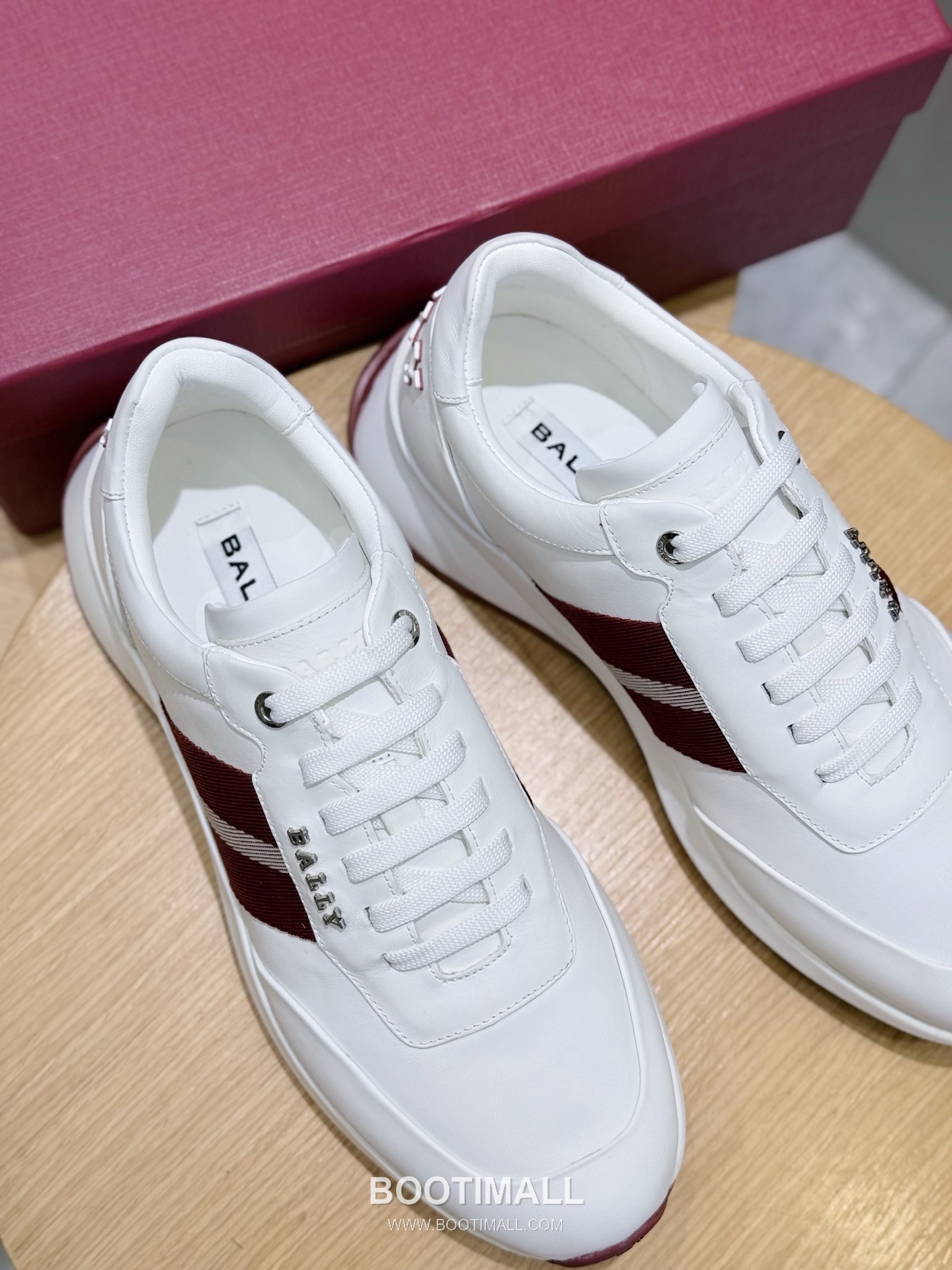 Bally Outline Calfskin Leather Low Sneakers with Stripe Logo Detail 발리 아웃라인 카프스킨 레더 로우 스니커즈 스트라이프 로고 디테일 3cm 7