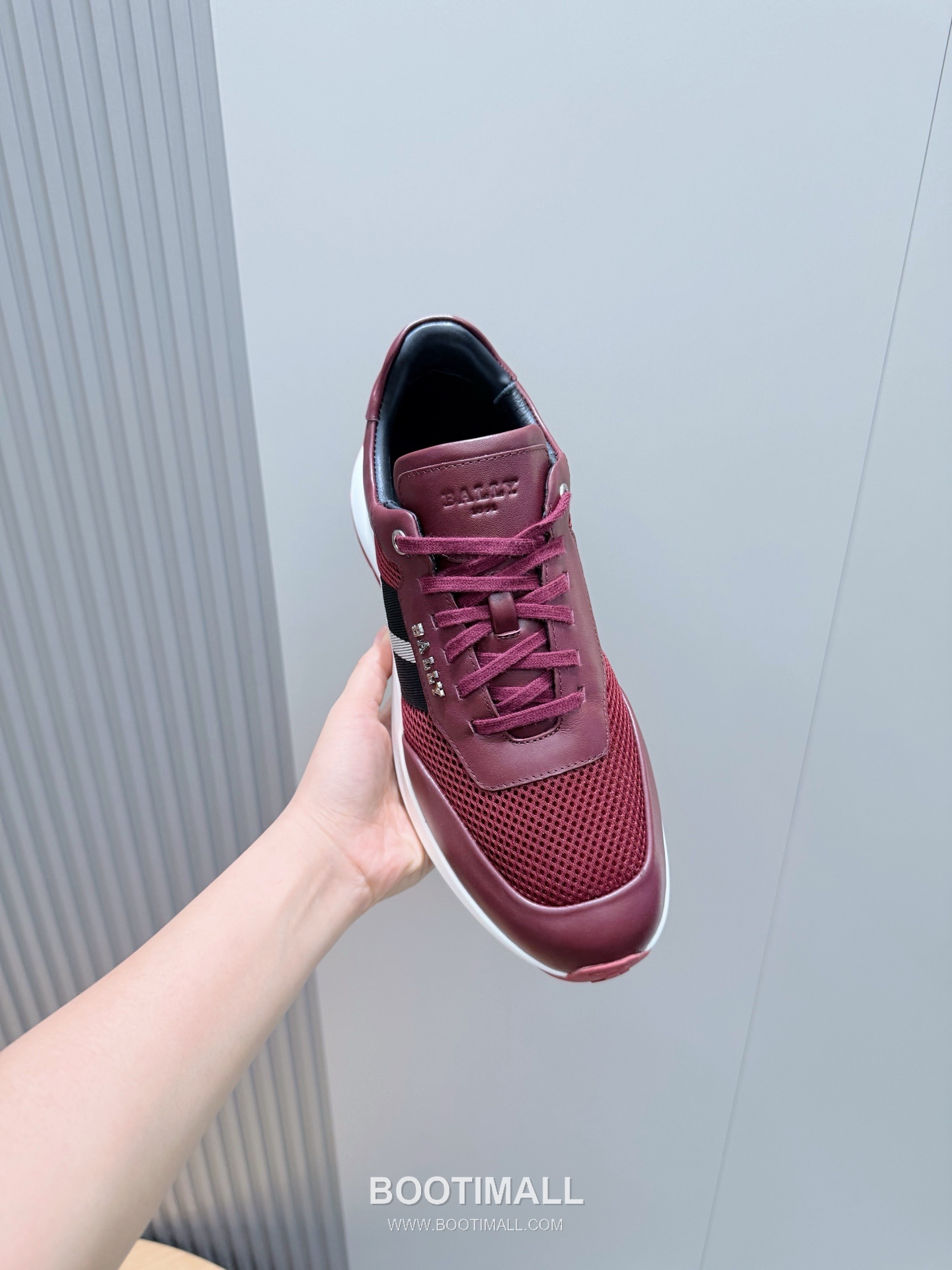 Bally Outline Calfskin Leather Low Sneakers with Stripe Logo Detail 발리 아웃라인 카프스킨 레더 로우 스니커즈 스트라이프 로고 디테일 3cm 4