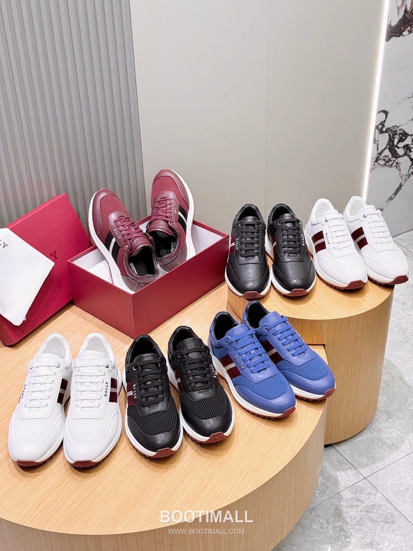 Bally Outline Calfskin Leather Low Sneakers with Stripe Logo Detail 발리 아웃라인 카프스킨 레더 로우 스니커즈 스트라이프 로고 디테일 3cm 9