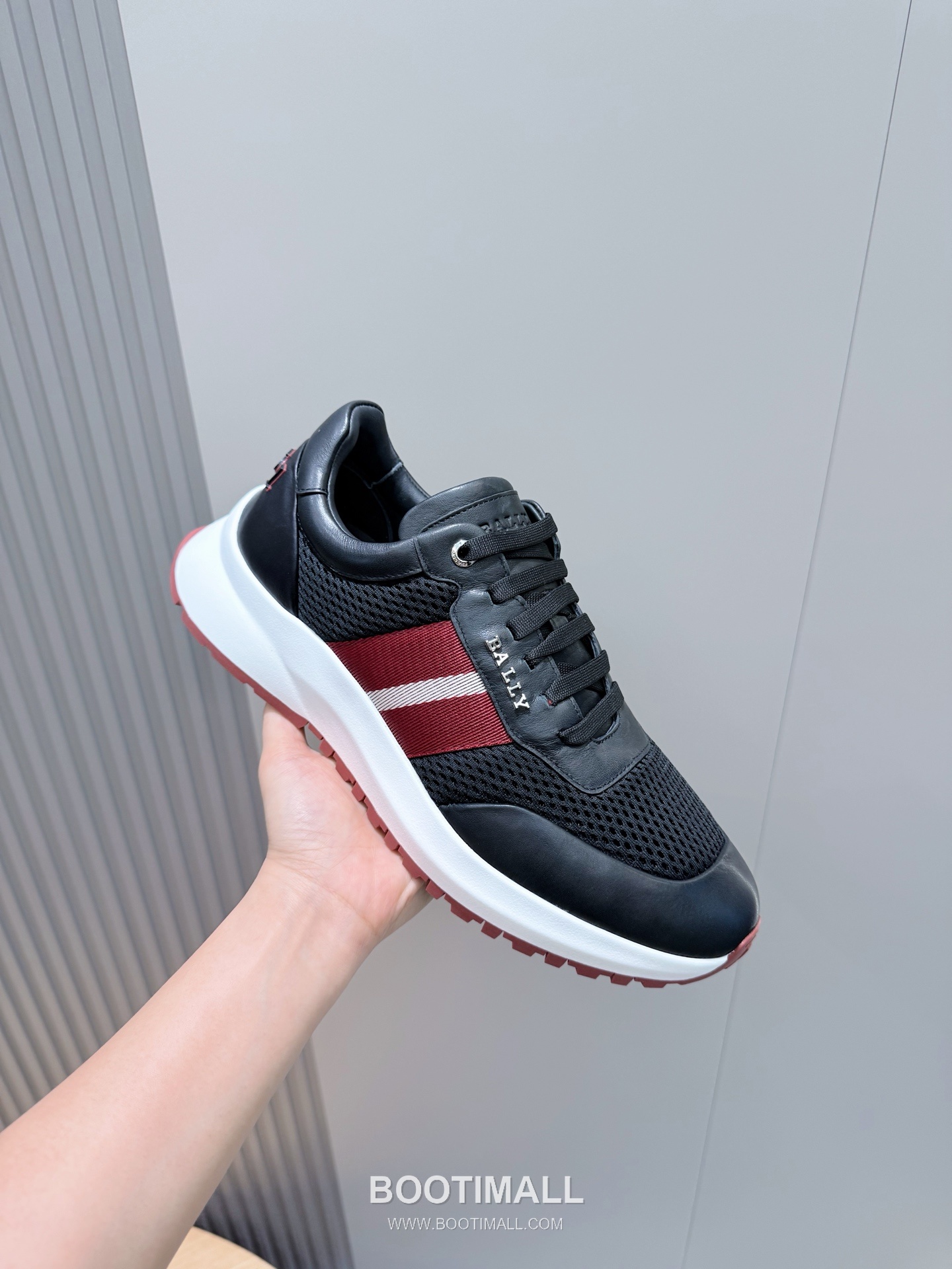 Bally Outline Calfskin Leather Low Sneakers with Stripe Logo Detail 발리 아웃라인 카프스킨 레더 로우 스니커즈 스트라이프 로고 디테일 3cm 5